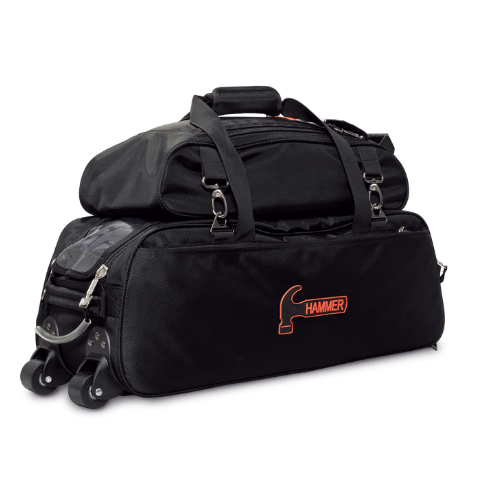 HAMMER ツアーバッグ Hammer Premium Slim Triple Tote With Shoe Pouch Black Bowling Bag