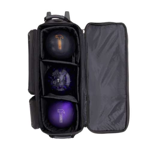 Hammer Carbon Shield 3 Ball Roller Bowling Bag - BowlersParadise.com