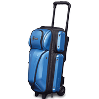 Hammer Carbon Shield Triple Roller Blue Bowling Bag - BowlersParadise.com