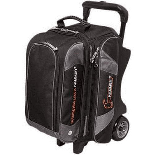 Hammer Premium 2 Ball Roller Bowling Bag Black Carbon - BowlersParadise.com