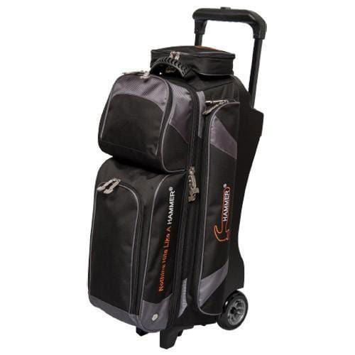 Hammer Premium 3 Ball Roller Bowling Bag Black Carbon - BowlersParadise.com