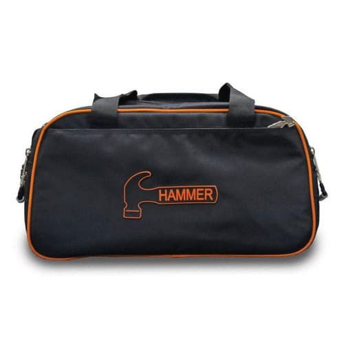 Hammer Premium Black Orange 2 Ball Tote Bowling Bag - BowlersParadise.com