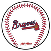 KR Strikeforce MLB Baseball Bowling Ball Cleaning Shammy Atlanta Braves