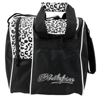 KR Strikeforce Rook Single Tote White Leopard Bowling Bags