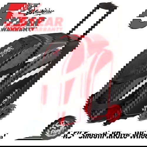 KR Cruiser Smooth Double Roller Red White Black Bowling Bag - BowlersParadise.com