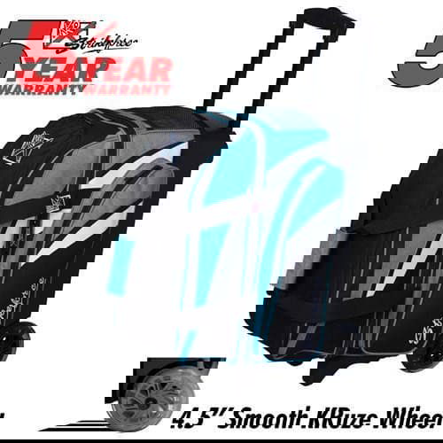 KR Cruiser Smooth Double Roller Teal Bowling Bag - BowlersParadise.com