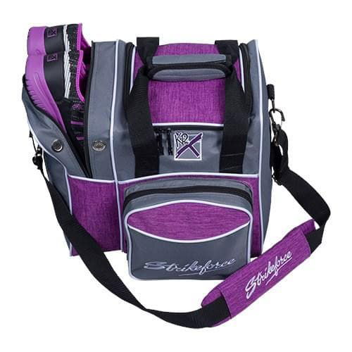 KR Flexx Single Tote Grey Purple Bowling Bag - BowlersParadise.com