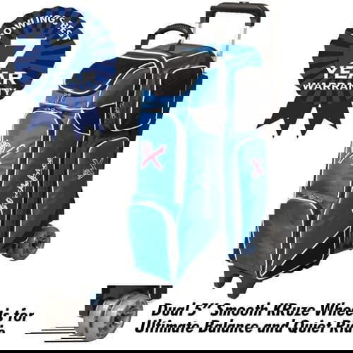 KR Royal Flush 4x4 Ball Roller Royal Black Bowling Bag - BowlersParadise.com