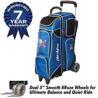 KR Royal Flush 4x4 Ball Roller Royal Black Bowling Bag - BowlersParadise.com