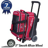 KR Royal Flush Double Ball Roller Red Bowling Bag - BowlersParadise.com