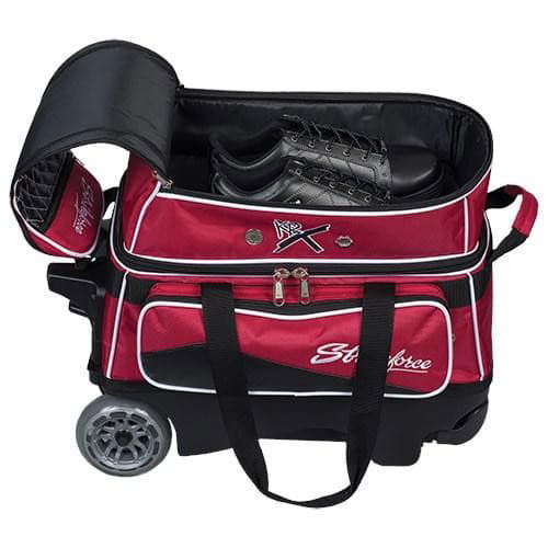 KR Royal Flush Double Ball Roller Red Bowling Bag - BowlersParadise.com