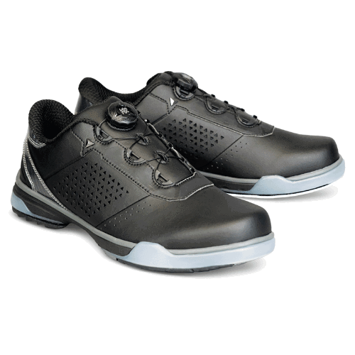 KR Strikeforce Charge Black Mens Left Hand Performance Bowling Shoes - BowlersParadise.com