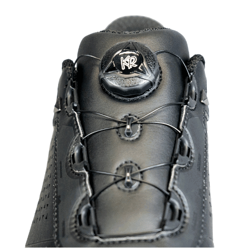 KR Strikeforce Charge Black Mens Left Hand Performance Bowling Shoes - BowlersParadise.com