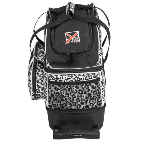 KR Strikeforce Cruiser Double Roller Bowling Bag White Leopard - BowlersParadise.com