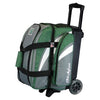 KR Strikeforce Cruiser Green Grey Double Roller Bowling Bag - BowlersParadise.com