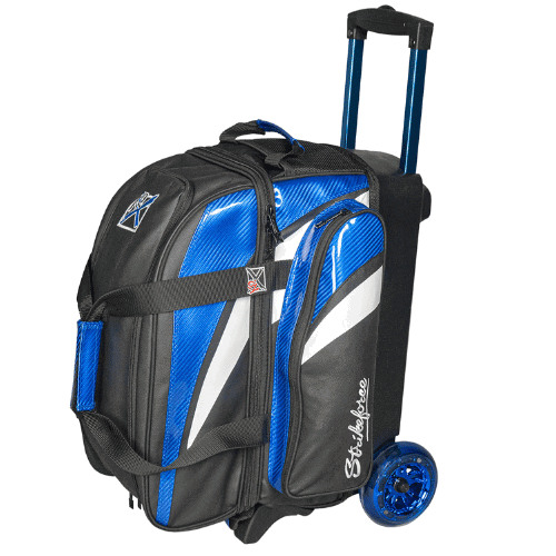 KR Strikeforce Cruiser Lux Blue Double Roller Bag - BowlersParadise.com