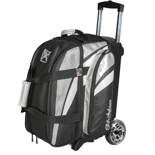 KR Strikeforce Cruiser Lux Silver Double Roller Bag - BowlersParadise.com