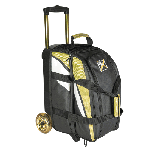 KR Strikeforce Cruiser Scratch Orange Double Roller Bowling Bag - BowlersParadise.com
