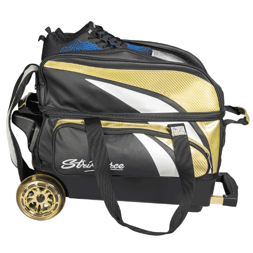 KR Strikeforce Cruiser Scratch Orange Double Roller Bowling Bag - BowlersParadise.com