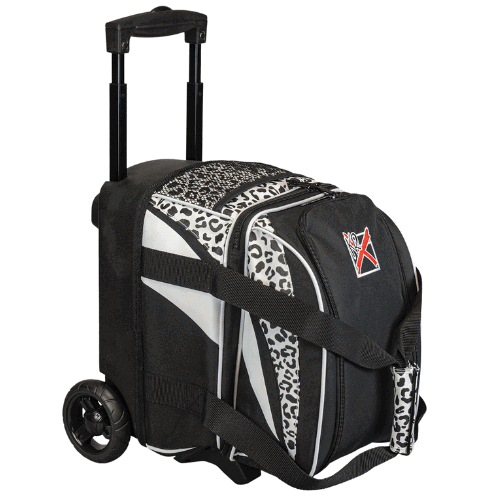 KR Strikeforce Cruiser Single White Leopard Roller Bowling Bag - BowlersParadise.com
