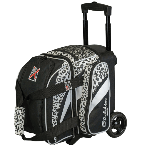 KR Strikeforce Cruiser Single White Leopard Roller Bowling Bag - BowlersParadise.com