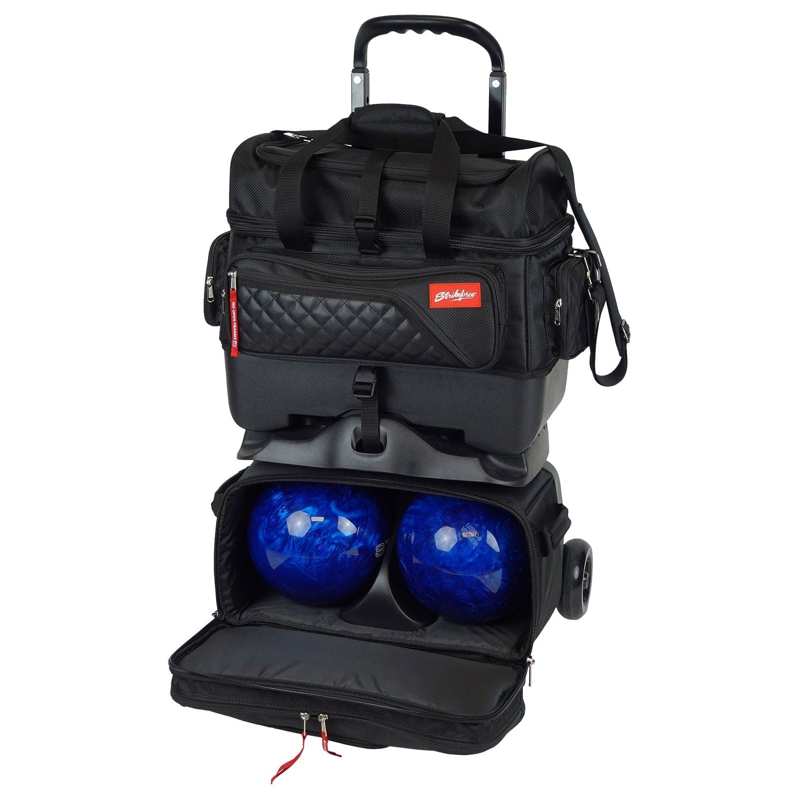 KR Strikeforce Diamond 4 Ball Roller Black Bowling Bag - BowlersParadise.com