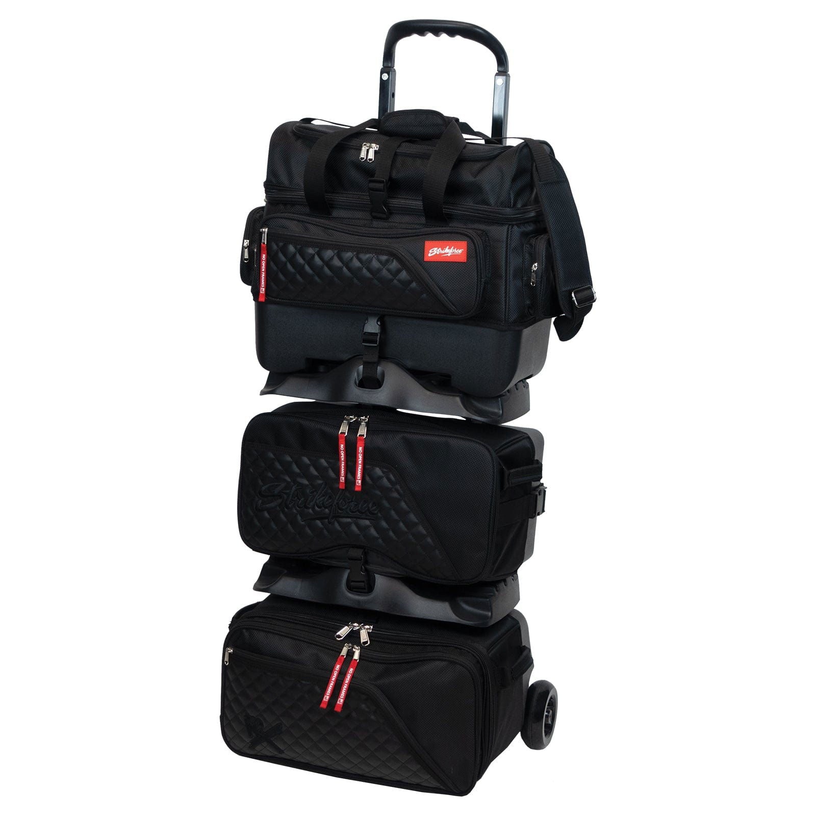KR Strikeforce Diamond 6 Ball Roller Black Bowling Bag - BowlersParadise.com