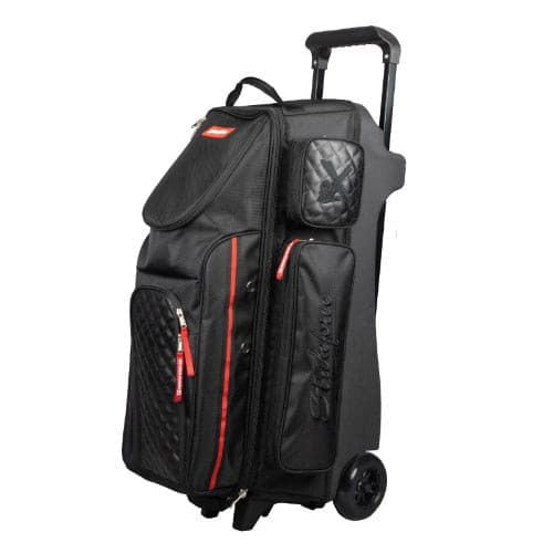 KR Strikeforce Diamond Black Triple Roller Premium Bowling Bag - BowlersParadise.com