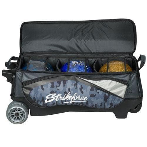 KR Strikeforce Drive Triple Roller Grey Camo Bowling Bag - BowlersParadise.com