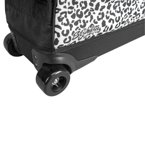 KR Strikeforce Fast Slim White Leopard Triple Tote Bowling Bag - BowlersParadise.com