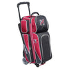 KR Strikeforce Fast Triple Roller Brick Red Black Bowling Bag - BowlersParadise.com