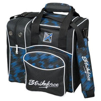 KR Strikeforce Flexx Blue Scratch Single Tote Bowling Bag - BowlersParadise.com