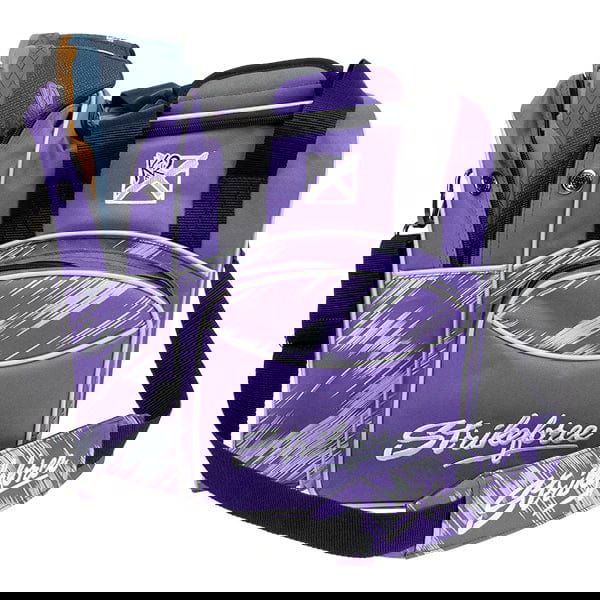 KR Strikeforce Flexx Purple Silver Scratch Single Tote Bowling Bag - BowlersParadise.com
