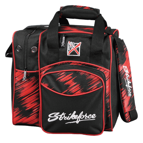 KR Strikeforce Flexx Red Scratch Single Bowling Ball Tote Bag - BowlersParadise.com