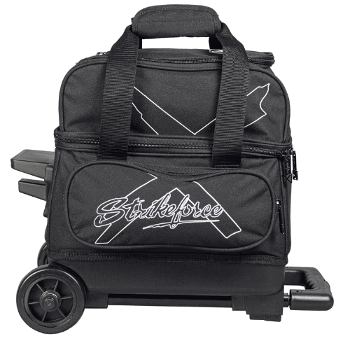 KR Strikeforce Hybrid Black Bowling Ball Single Roller Bowling Bag - BowlersParadise.com