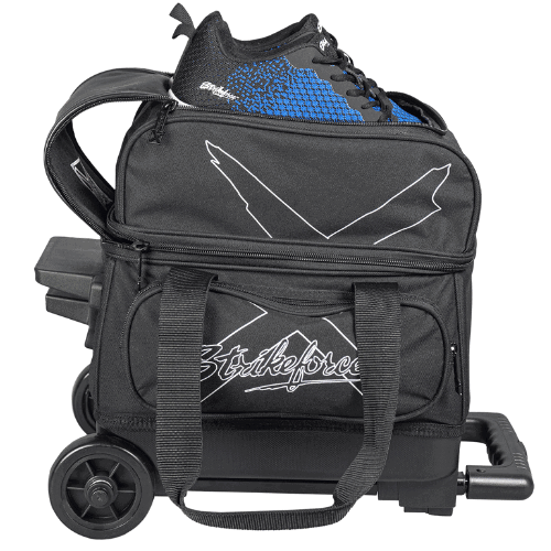 KR Strikeforce Hybrid Black Bowling Ball Single Roller Bowling Bag - BowlersParadise.com