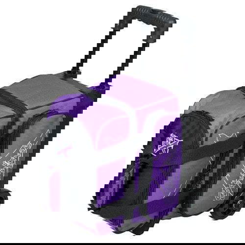 KR Strikeforce Hybrid Black Purple Single Roller Bowling Bag - BowlersParadise.com
