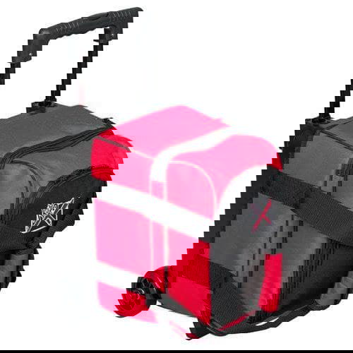 KR Strikeforce Hybrid Black Red Single Roller Bowling Bag - BowlersParadise.com