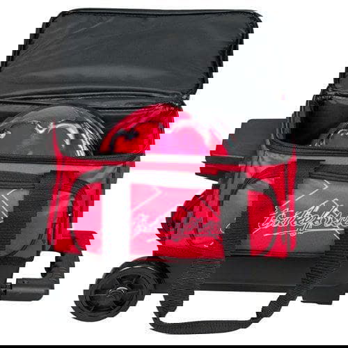 KR Strikeforce Hybrid Black Red Single Roller Bowling Bag - BowlersParadise.com