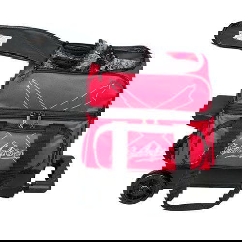 KR Strikeforce Hybrid Black Red Single Roller Bowling Bag - BowlersParadise.com
