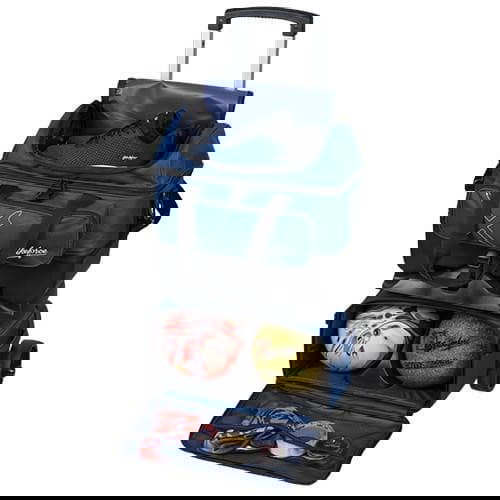 KR Strikeforce Hybrid X 4 Ball Roller Navy Bowling Bag - BowlersParadise.com