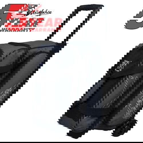KR Strikeforce Hybrid X Double Roller Charcoal Bowling Bag - BowlersParadise.com