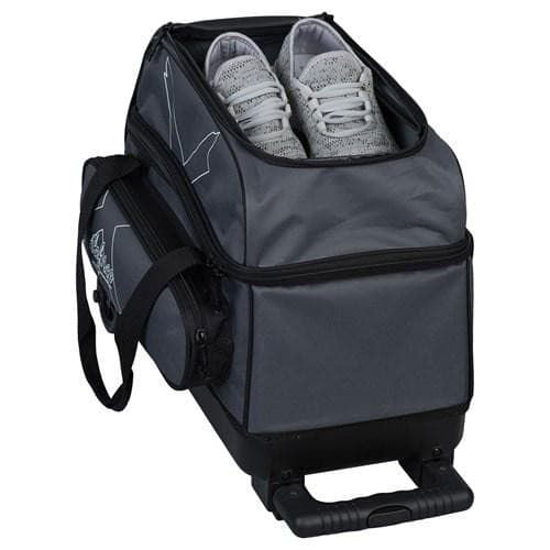 KR Strikeforce Hybrid X Double Roller Charcoal Bowling Bag - BowlersParadise.com