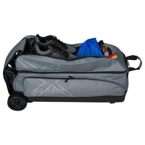 KR Strikeforce Hybrid X Triple Roller Charcoal Bowling Bag - BowlersParadise.com