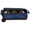 KR Strikeforce Hybrid X Triple Roller Navy Bowling Bag - BowlersParadise.com