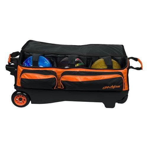 KR Strikeforce Konvoy Triple Ball Roller Black Orange Bowling Bag - BowlersParadise.com