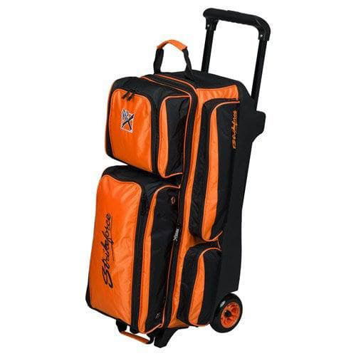 KR Strikeforce Konvoy Triple Ball Roller Black Orange Bowling Bag - BowlersParadise.com