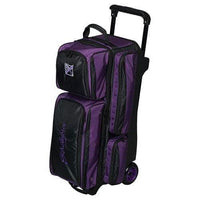 KR Strikeforce Konvoy Triple Ball Roller Black Purple Bowling Bag - BowlersParadise.com