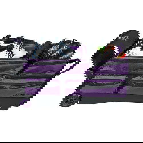 KR Strikeforce Konvoy Triple Ball Roller Black Purple Bowling Bag - BowlersParadise.com