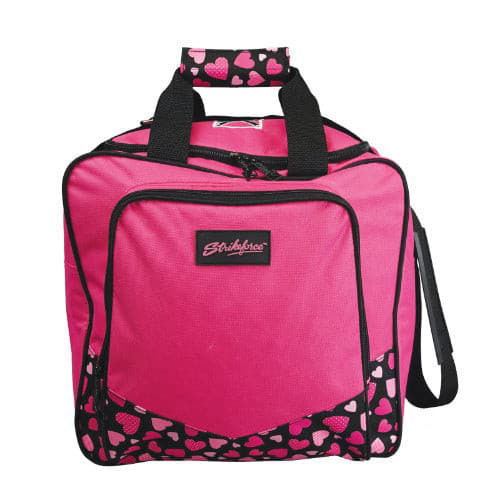 KR Strikeforce Krest Hearts Single Bowling Ball Tote Bag - BowlersParadise.com
